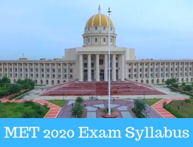 MET 2020 Entrance Exam Syllabus For B.Tech | Manipal University