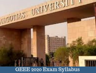 GEEE 2020 Entance Exam Syllabus For B.Tech | Galgotias University